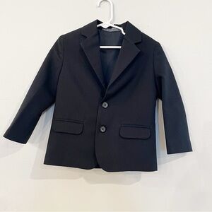 Perry Ellis Portfolio Navy Blue Striped Toddler Boy Suit Jacket Blazer Size 4T
